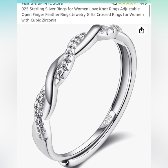 Adjustable sterling silver ring stack * FREE ADD ON ITEM * - Picture 5 of 5